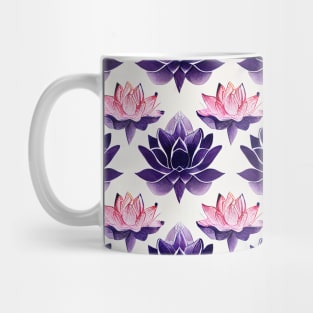 Pink and purple lotus Mug